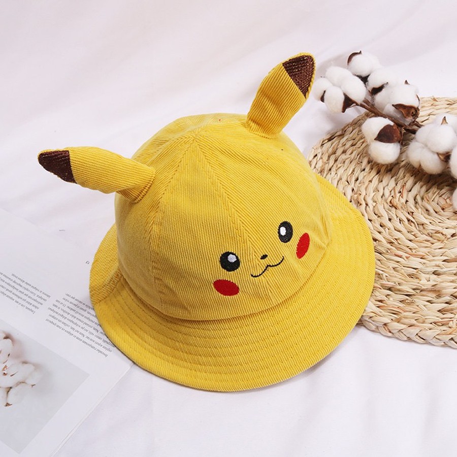 [SALE HÈ]  Mũ Vành Bo PIKACHU Nón Gianh Cho Bé Trai Bé Gái 1-5 Tuổi Chất Liệu Tốt Hàng Chất Liệu QC Cao Cấp KEYER KID