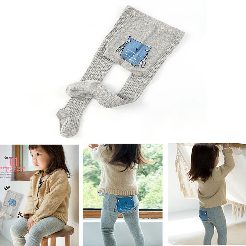 Quần tất cotton hoạt hình thời trang cho bé gái dễ thương