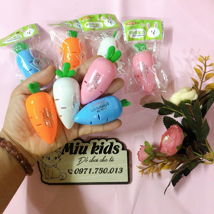 Tiện Bút Chì Cà Rốt/ Gọt Bút Chì Cà Rốt, gọt bút chì cute cho học sinh, GỌT BÚT CHÌ HELLO KITTY