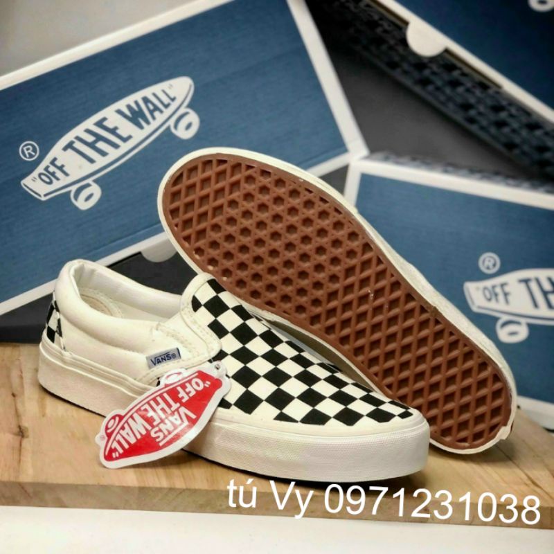 (video_ảnh thật) giày sneaker vans caro giày lười nam nữ cao cấp đi học đi chơi đủ size[full bok bill] | BigBuy360 - bigbuy360.vn