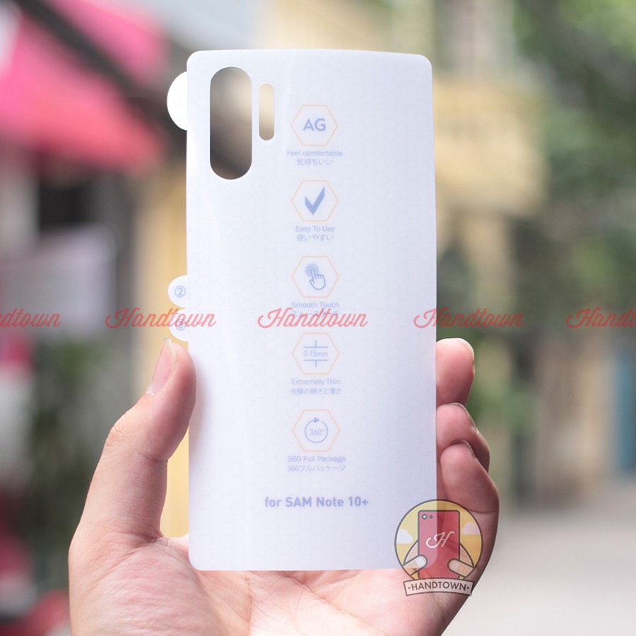 Miếng Dán Màn Hình Mặt Lưng PPF Thế Hệ Mới Chống Vân Tay Samsung Note 10 / Note 10 Plus / Note 10 Pro