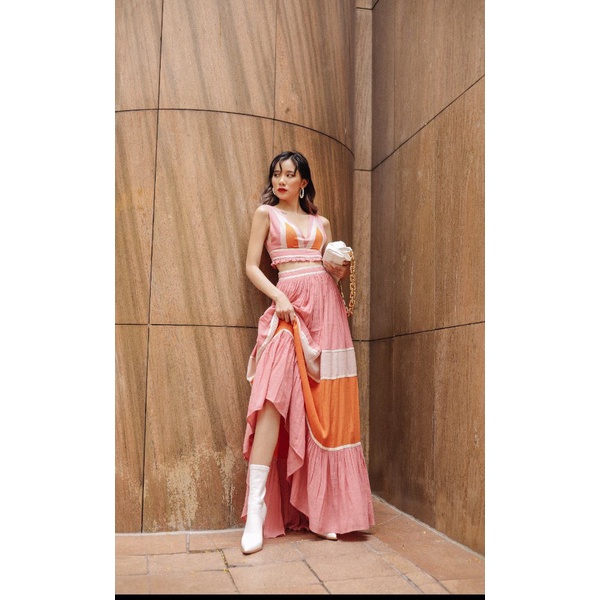 SÒ VINTAGE - Chân váy xòe phối màu | BigBuy360 - bigbuy360.vn