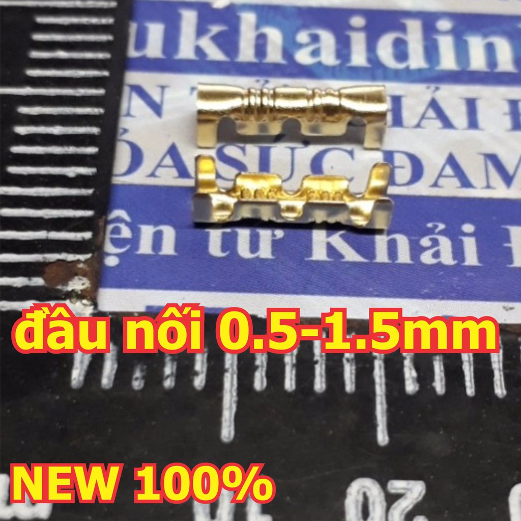 Gói 100 cái đầu cos 454 đồng nối 2 dây điện thẳng hàng, rất tiện lợi dây 0.5-1.5mm kde5150