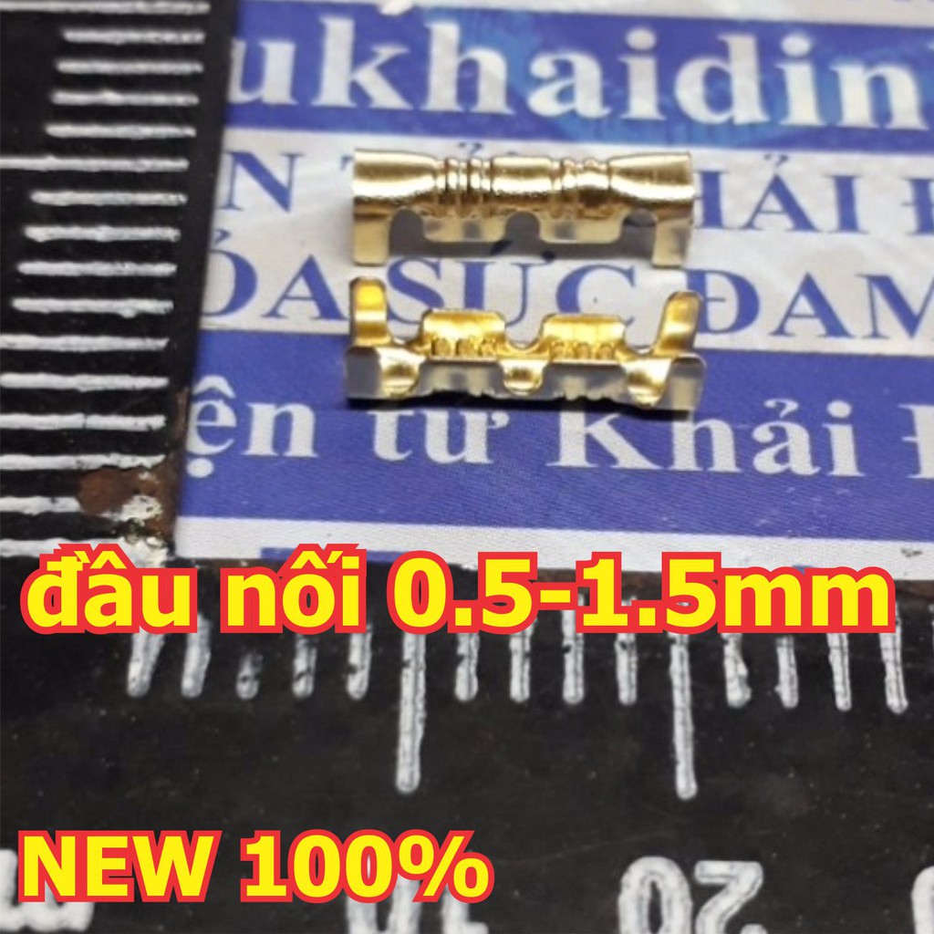 đầu cos đồng nối 2 dây điện thẳng hàng, rất tiện lợi dây 0.5-1.5mm (gói 100 cái) kde5150