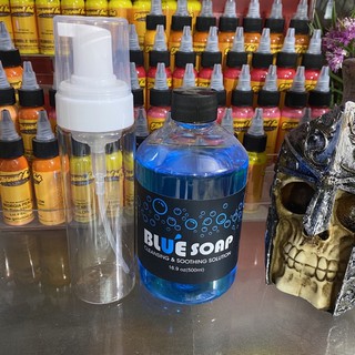 Cặp tạo bọt Bluesoap vệ sinh sau khi xăm