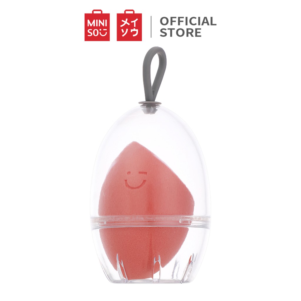 Bông trang điểm dạng giọt nước (Travel case) Miniso