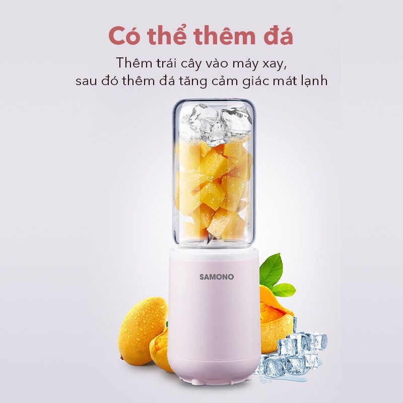 Máy xay sinh tố cầm tay SAMONO SW-Z7 đa năng công suất lớn có thể nghiền đá chính hãng