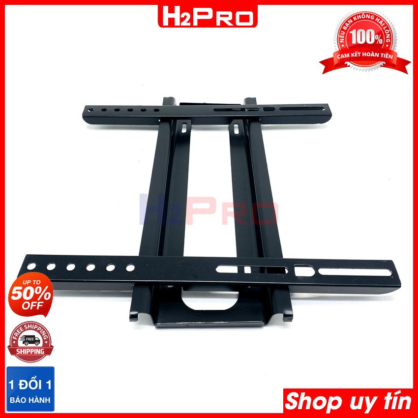 Giá Treo Tivi Thẳng 32-55 Inch Cố Định Sát Tường Cao Cấp Hỗ Trợ Tv 32-40-43-50-55 Inch, Quà 30K Bộ Ốc Vít-H2Pro Tech