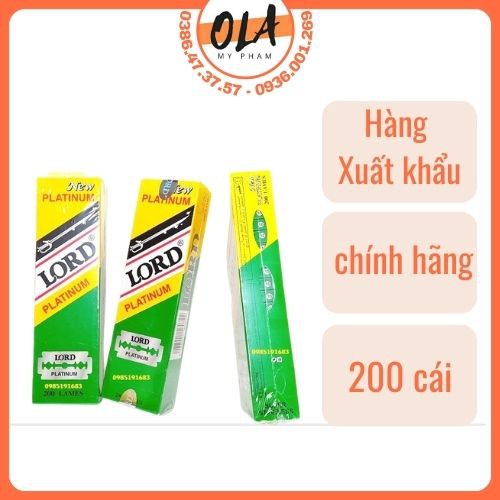 Dao Lam Lord 1 Cây * 200 Lưỡi Sắc Bén Chính Hãng - Mỹ Phẩm Ola