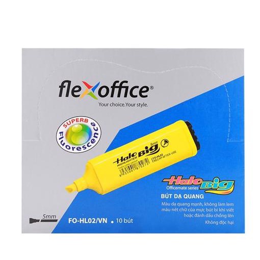 Bút Dạ Quang (bút nhớ dòng) Flexoffice FO - HL02