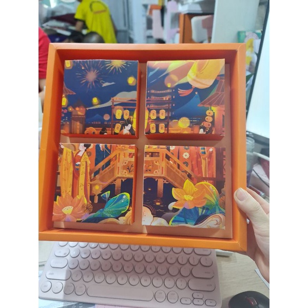Hộp bánh trung thu set 4 bánh 2022