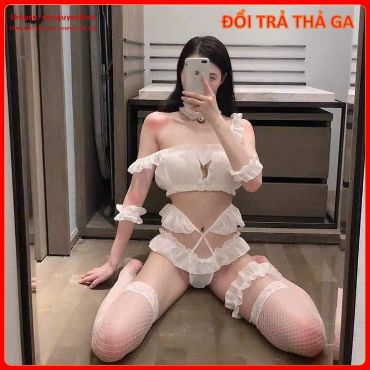 Bộ đồ ngủ cosplay sexy, bộ đồ lót cosplay Lolita mã X bikini gợi cảm quyến rũ Fullset - mrnguyenhieu - Hà Nội