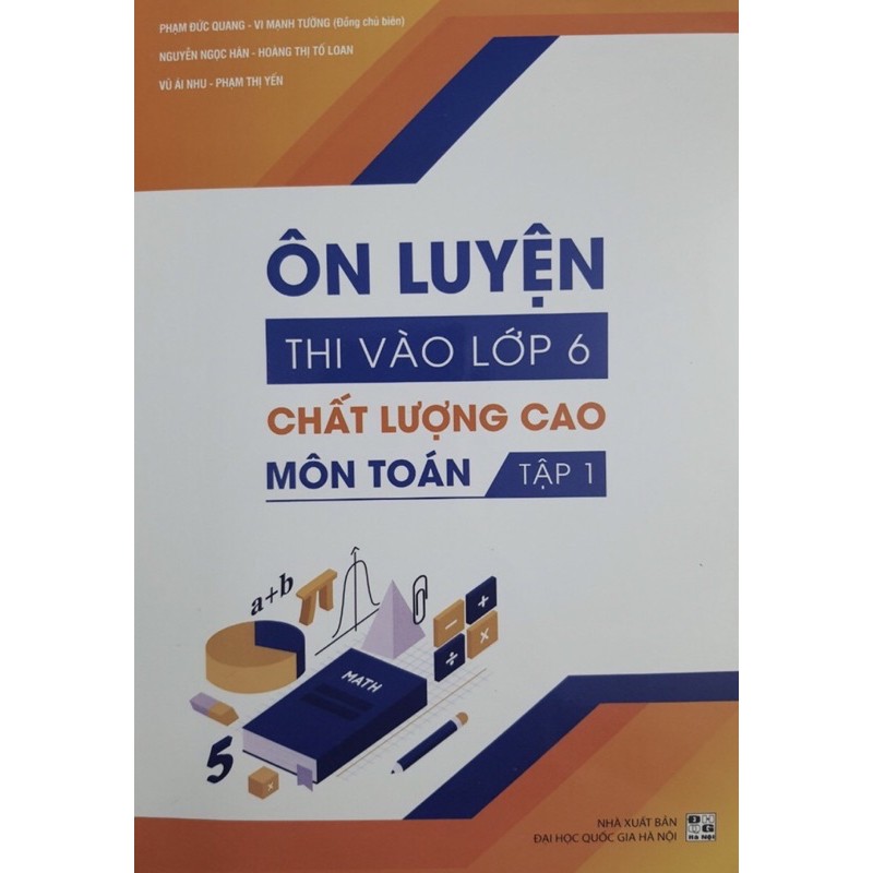 Sách - Trọn bộ Ôn Luyện Thi Vào Lớp 6 Chất Lượng Cao Môn Toán (2tập)