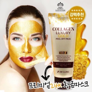 MẶT NẠ VÀNG 24K COLLAGEN AND LUXURY GOLD 3W CLINIC CHÍNH HÃNG
