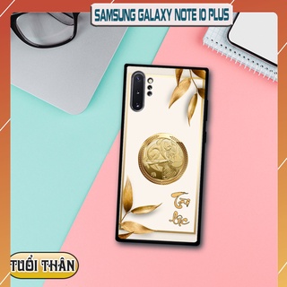 Ốp lưng kính 3D 12 con giáp - Samsung galaxy Note 10 Plus