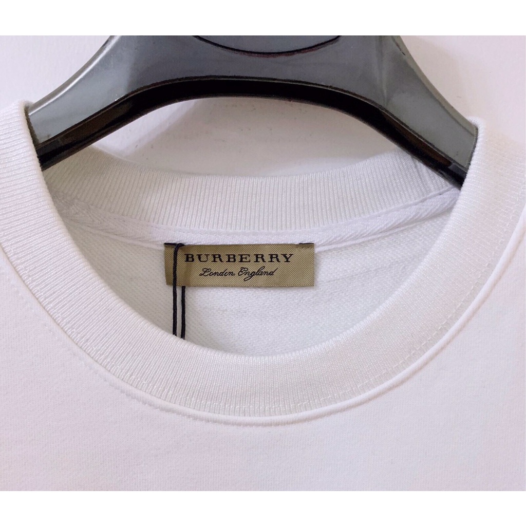 Burberr Áo sweater cotton Tay Dài In LOGO Thời Trang Thu Đông 2020 Cho Nam