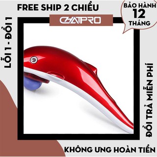 [Hàng Loại 1] Máy Massage Cầm Tay Cá Heo 3 Đầu RF-889