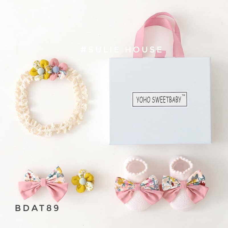 SET BĂNG ĐÔ - KẸP TÓC - TẤT 4 in 1 BDAT89