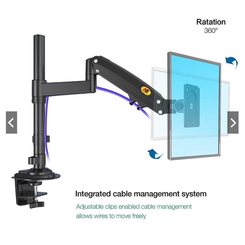 Giá Treo Màn Hình Máy Tính North Bayou NB H100 22 - 35 Inch ( nâng hạ màn hình 12kg)