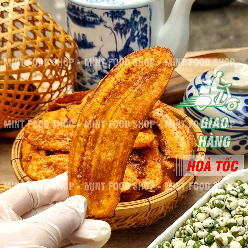 Chuối Sấy Mè Gừng Túi 500Gram