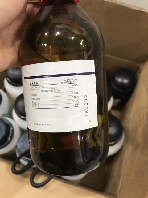 Hóa chất ammonium sulfide (NH4)2S Xylong chai 500ml CAS 12135-76-1