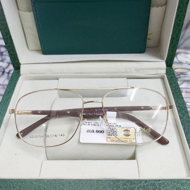 [Hàng chính hãng] Gọng kính LIDO titanium Italy Frame