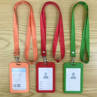 5 bộ dây thẻ học sinh, sinh viên, cán bộ nhân viên ( dây 1,5cm, bao nhựa viền màu)