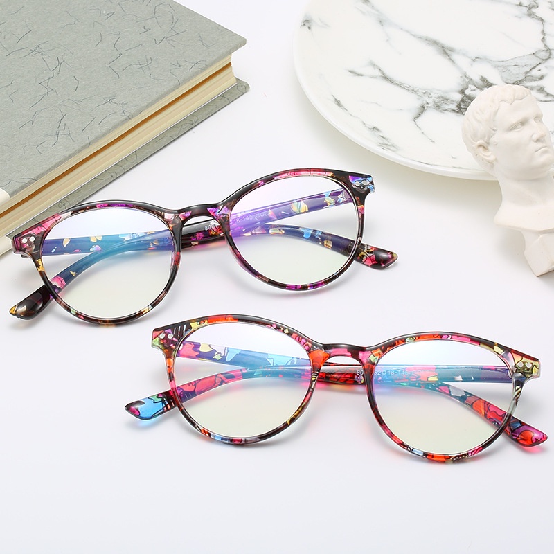 【0-600°】【Hàng Có Sẵn】Kính Cận Gọng Nhựa Chống Bức Xạ Ánh Sáng Xanh Dương Cho Nam Và Nữ