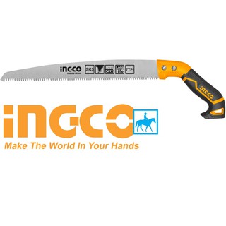 INGCO Cưa cầm tay cưa cành cưa gỗ lưỡi thẳng 300mm 12inch SK5 HPS3008