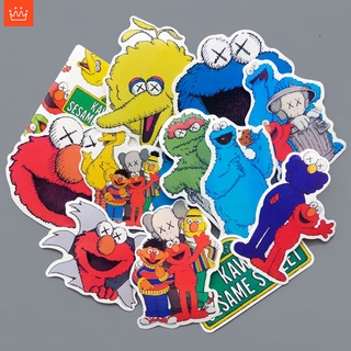 J· Bộ Hình Dán Chống Thấm Sesame Street × Kaws, 12 tờ/bộ