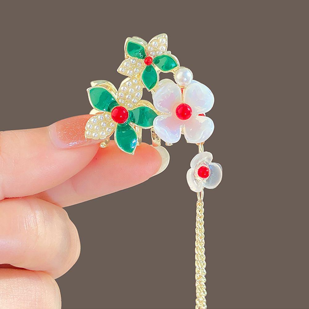 Kẹp Tóc Hình Hoa Phong Cách Trung Quốc Cổ Điển Cho Nữ