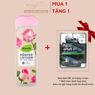 Sữa Dưỡng Thể  Alverde Body Lotion Đức Hoa Hồng Hữu Cơ
