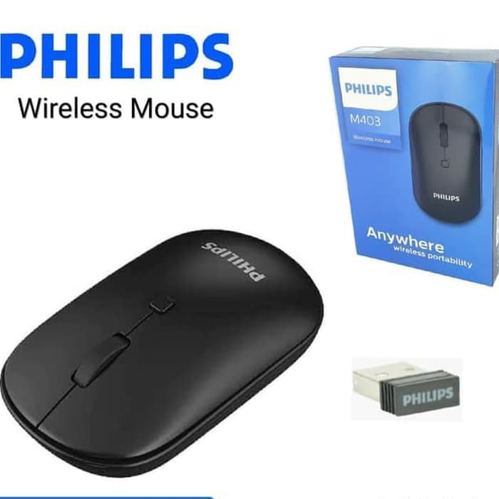 Chuột không dây wireless Philips M403 siêu gọn-thích hợp dùng văn phòng