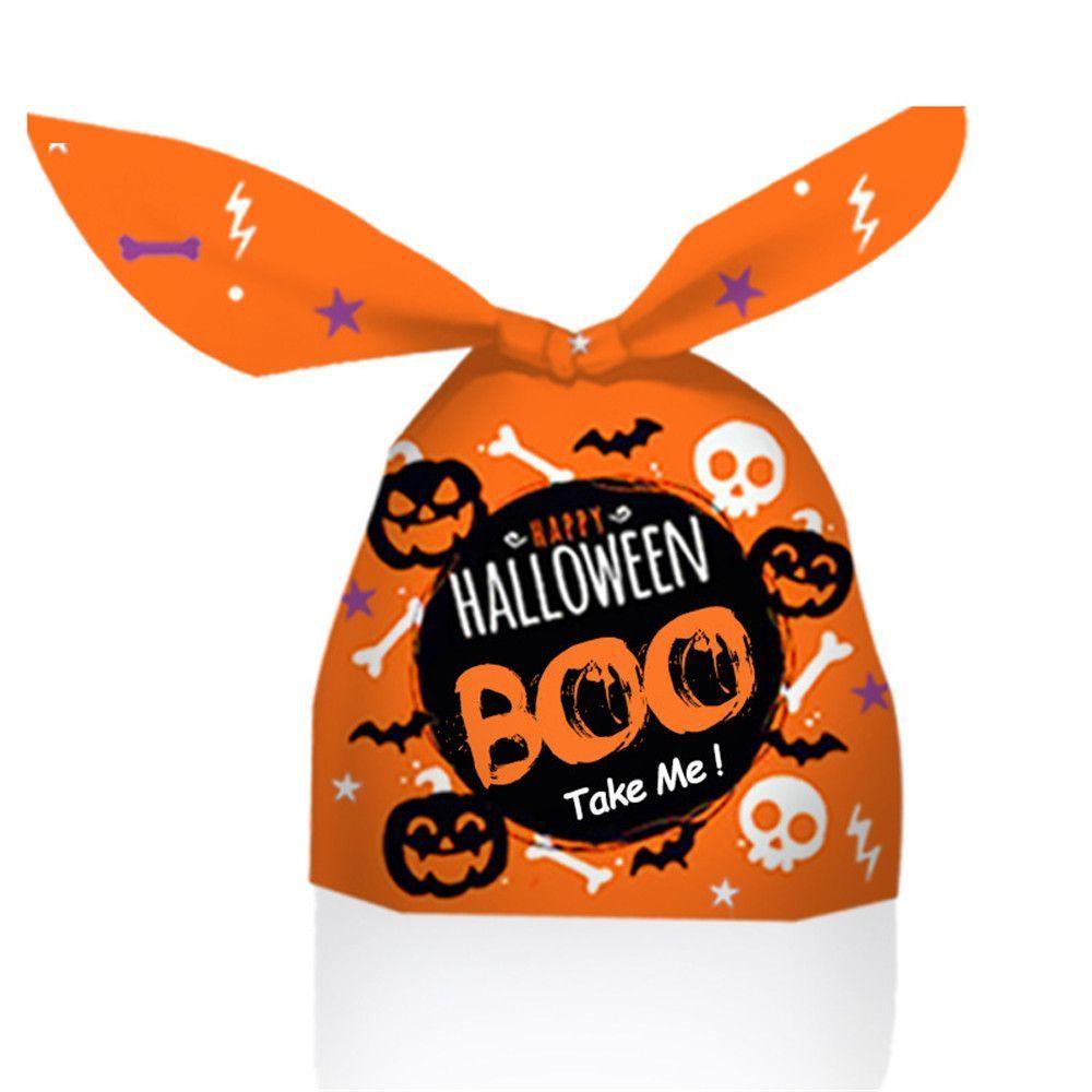Bộ 50 Túi Đựng Kẹo Thiết Kế Phong Cách Halloween Độc Đáo