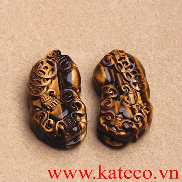 Mặt Dây Tỳ Hưu Đá Mắt Hổ
