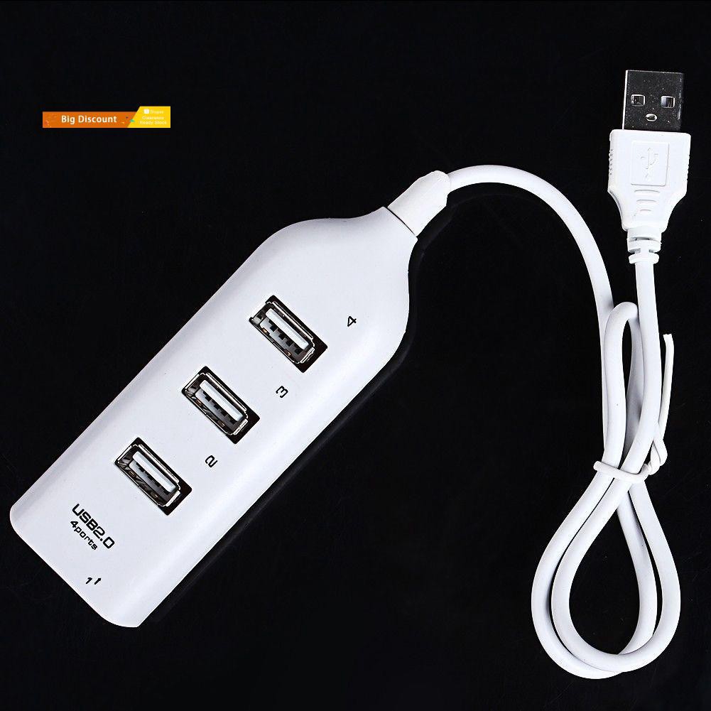 Hub LENOVO chia 4 cổng USB 2.0 tốc độ cao 480mbps nhỏ gọn cho PC/ laptop