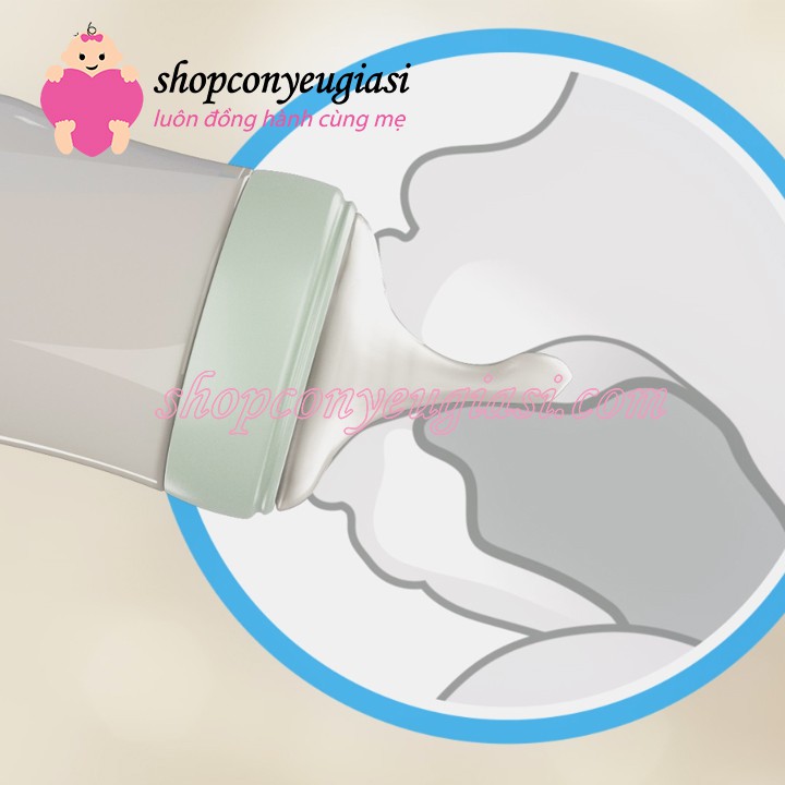 Bình Sữa Nhựa PP Nuk Nature Sense 260ml Núm Ti Silicone