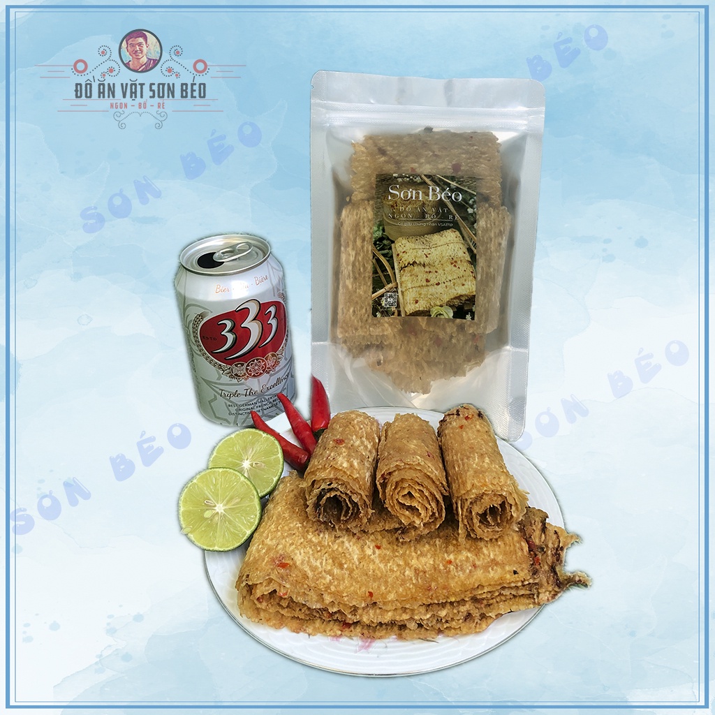 Mực cán tẩm vị Nha Trang 500g loại 1, túi Zip tiện lợi | Ăn vặt Sơn Béo | BigBuy360 - bigbuy360.vn