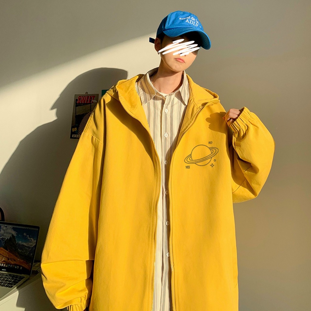 Áo khoác dù nam nữ form rộng, Áo khoác dù hai lớp unisex in hình cực hot cực chất