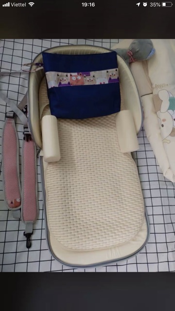 Nôi gấp gọn du lịch - nôi nằm chung giươngf cho bé