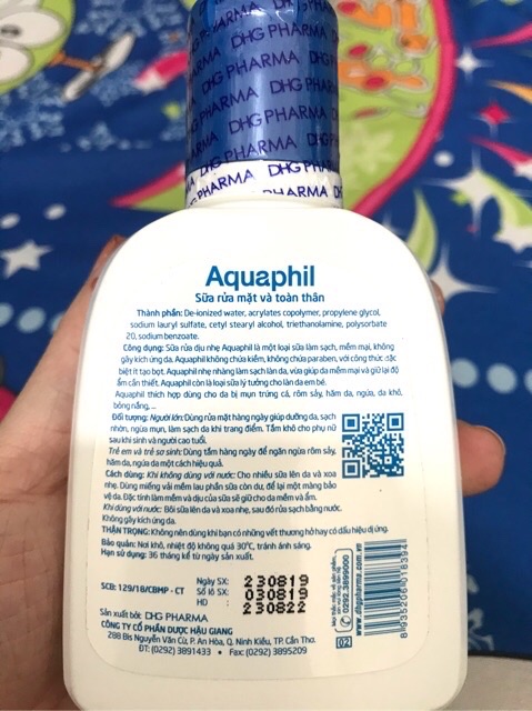 Sữa rửa mặt AQUAPHIL 125ml