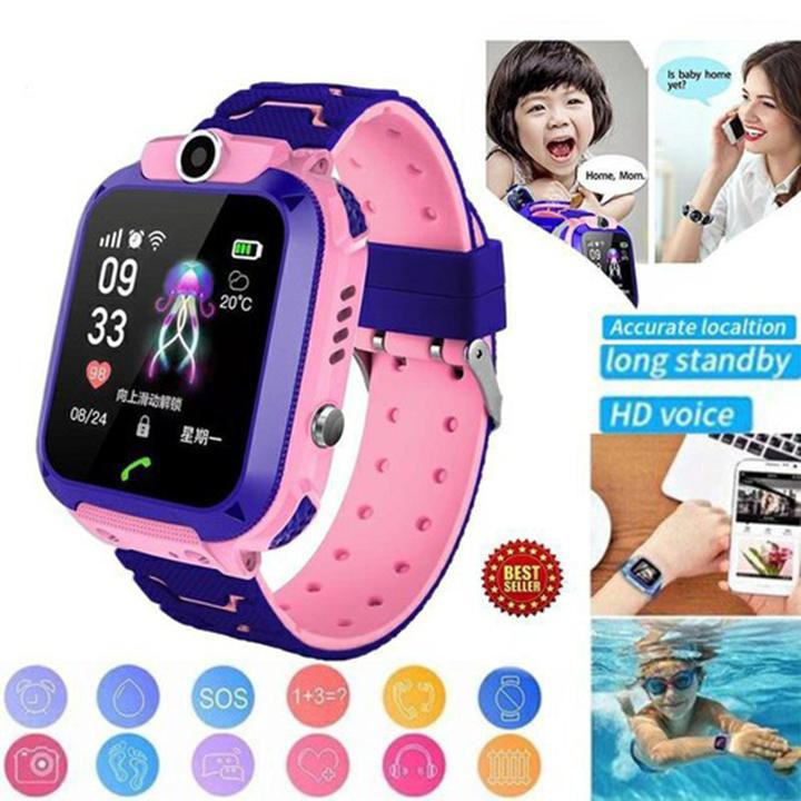 🎉Bảo Hành 12 Tháng + Tặng Sim 🎉Đồng hồ thông minh Trẻ Em Q12 Định Vị, Nghe Gọi, Chống Nước IP67, Chụp Ảnh