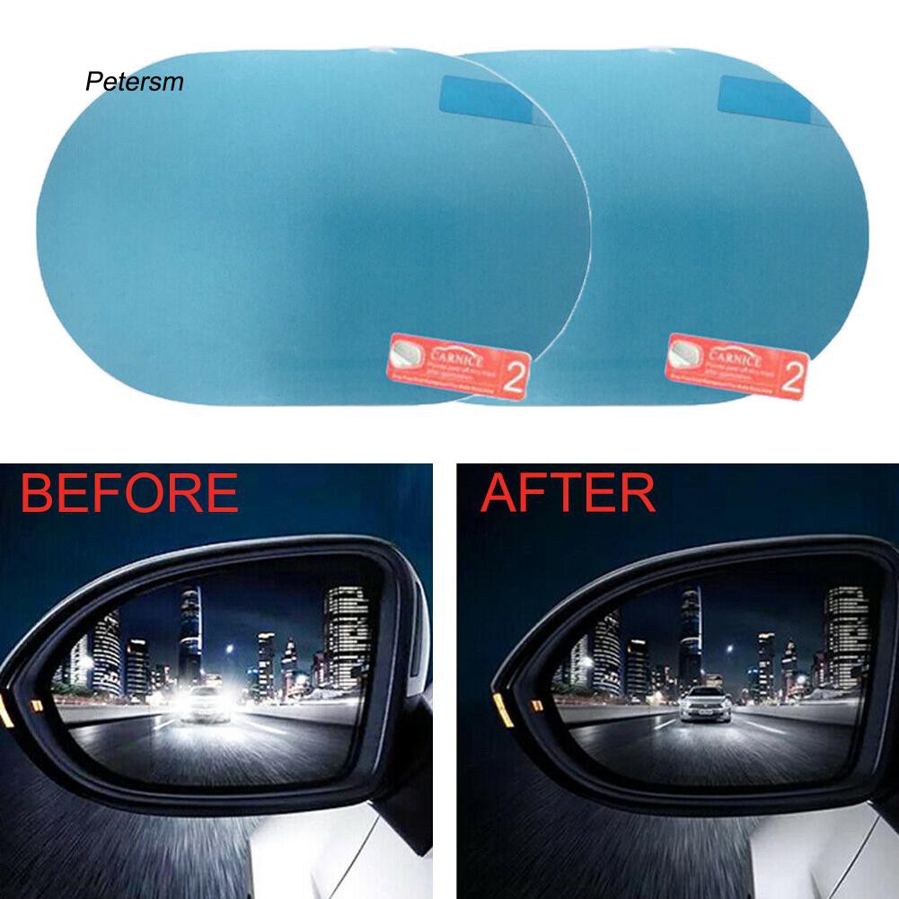 Bộ 2 miếng dán kính chiếu hậu chống nước thiết kế tiện lợi cho xe hơi