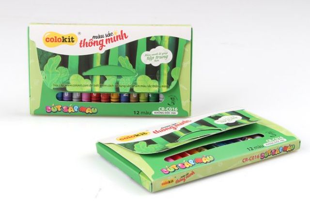 [Sale70%] LỐC 10 HỘP BÚT SÁP MÀU 12 CÂY CR-C016