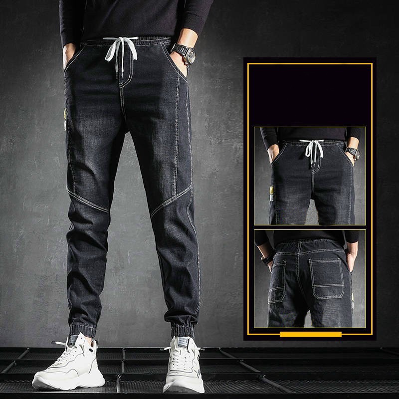 Quần jean nam bo chân thời trang Hpfashion, Quần bò nam bo chân vải jean co giãn mềm mịn, form cực chuẩn - QJNTCS61