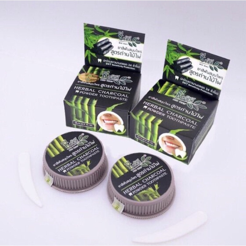 Bột trắng răng than tre Herbal thái lan