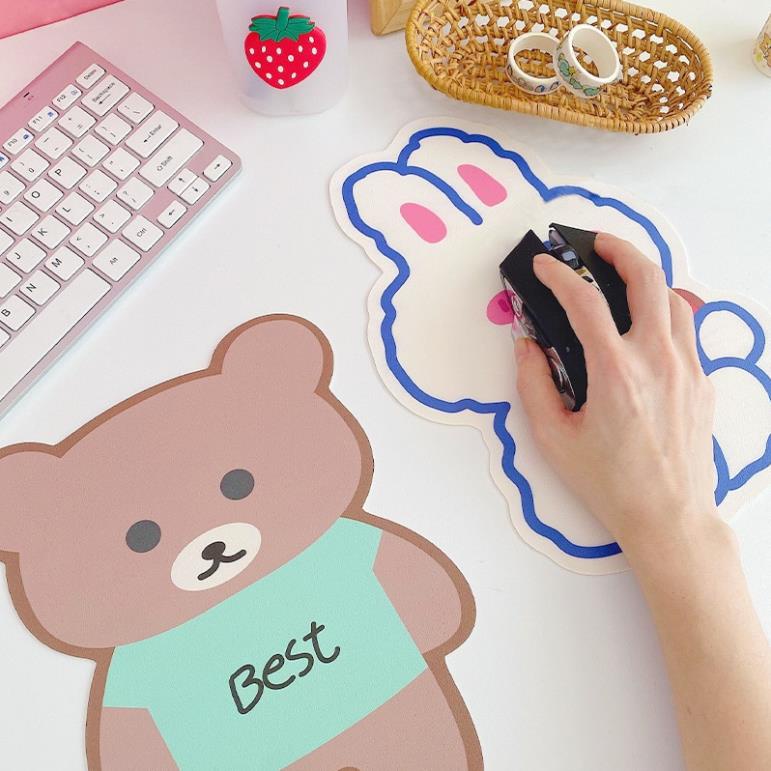 Tấm lót chuột chống trượt họa tiết hoạt hình phong cách Hàn Quốc