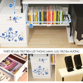 Bàn máy tính cao cấp size 120*48*72cm