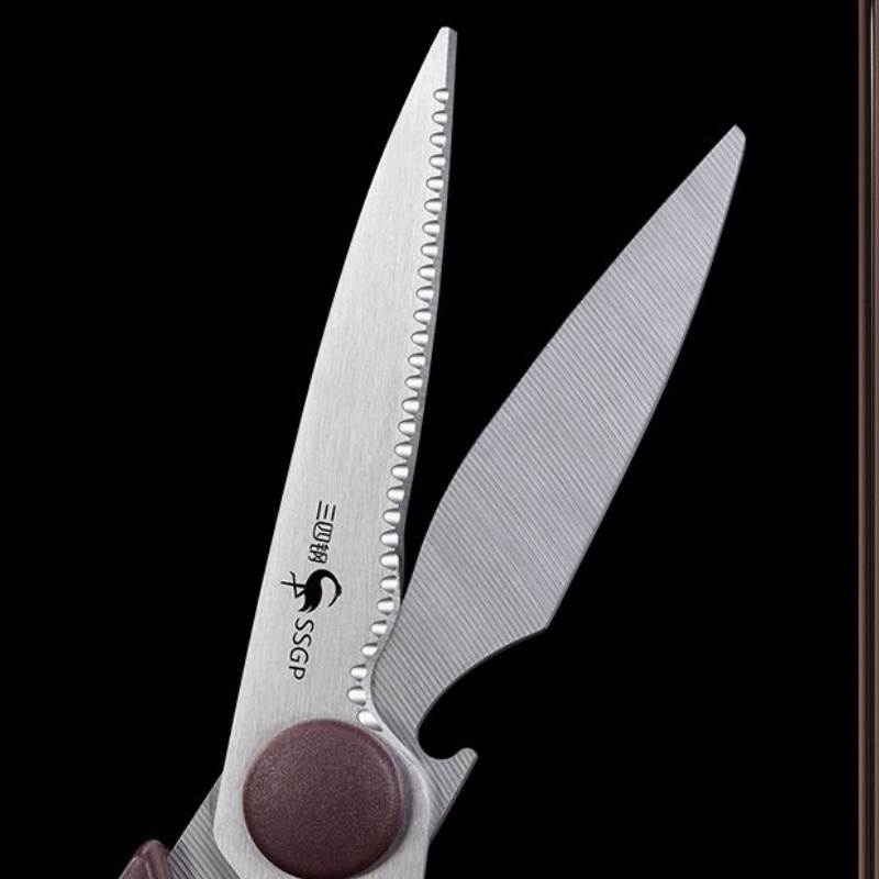 Kéo nhà bếp cắt gà Deli 210mm cao cấp -  màu Đen - kéo cắt gà và thực phẩm nhà bếp - MIYABI STORE