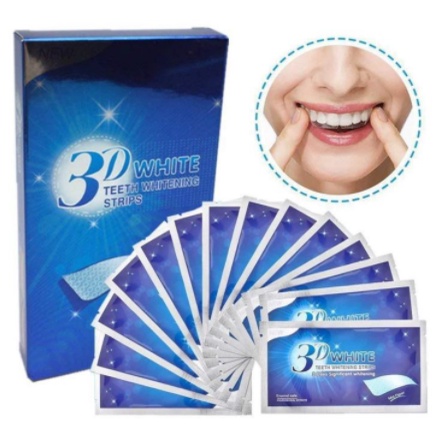 MIẾNG DÁN TRẮNG RĂNG TIỆN LỢI 3D WHITE TEETH WHITENING STRIPS